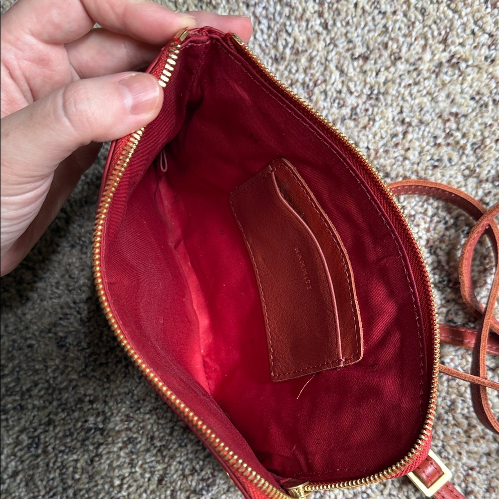 Hammitt Nash Small Red Leather Cluth - Picture 6 of 6
